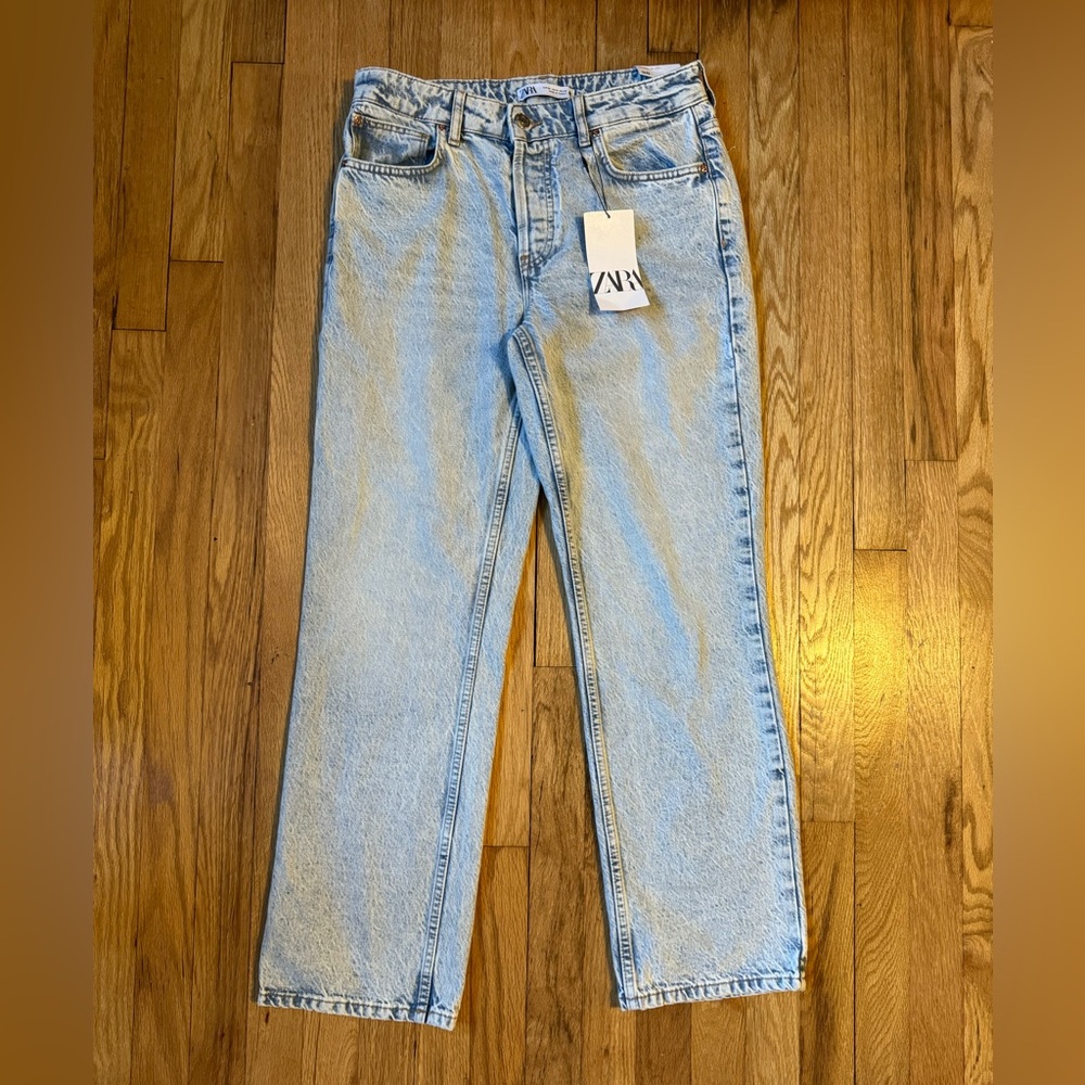 Zara Women’s Mid Rise Straight Leg Jeans Size 6 NWT